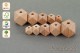 10 Hexagon Perlen Holzperlen Sechskant Polygon geometrische Perlen Bastelperlen Schnullerketten Beißringe Greiflinge Babyketten