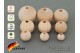 10 Holzperlen 20 mm Holzkugeln Bastelperlen Makramee-Perlen Babyperlen Rundperlen Fädelperlen Naturperlen aus Holz