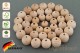 10 Holzperlen 15 mm Holzkugeln Bastelperlen Makramee-Perlen Babyperlen Rundperlen Fädelperlen Naturperlen aus Holz