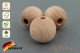 10 Holzperlen 15 mm Holzkugeln Bastelperlen Makramee-Perlen Babyperlen Rundperlen Fädelperlen Naturperlen aus Holz