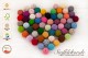 Häkelperlen 22 mm Häkelkugeln Holzperlen Fädelperlen Babyperlen Bastelperlen für Babyketten Schnullerketten Beißketten