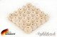 Hexagon Perle 16 mm Sechskant Holzperlen Polygon geometrische Perlen Fädelperlen Bastelperlen Babyperlen Babyketten