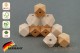Hexagon Perle 16 mm Sechskant Holzperlen Polygon geometrische Perlen Fädelperlen Bastelperlen Babyperlen Babyketten