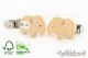 Holzclip Vogel Schnullerclip Schnullerkettenclip Anhängerclip Babyclip für Wagenkette Buggy Maxi-Cosi Kinderwagenanhänger