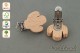 Holzclip Kaktus Schnullerclip Babyclip Schnullerkettenclip Anhängerclip für Babykette Wagenkette Spielkette Beißkette