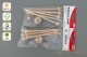 Mobile-Stern DIY Kit 6 Armen Ø 25 cm Mobile-Kreuz Bausatz Holzstern Holzmobile Befestigung Baby-Mobile Kinderzimmer Mobile Dekor