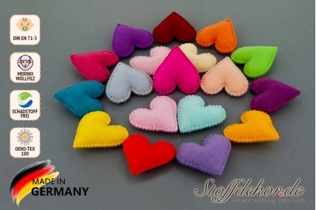 Häkelherz Motiv Häkelperlen gehäkelte Motivperlen Herz Herzperlen Babyperlen für Greiflinge Babyketten Baby-Accessoires