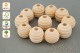 10 Rillenperlen 19 mm Bienenstock-Perlen Holzperlen Fädelperlen Bastelperlen Babyperlen für Greiflinge Babyketten Beißketten
