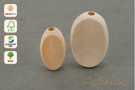 10 Rillenperlen 19 mm Bienenstock-Perlen Holzperlen Fädelperlen Bastelperlen Babyperlen für Greiflinge Babyketten Beißketten